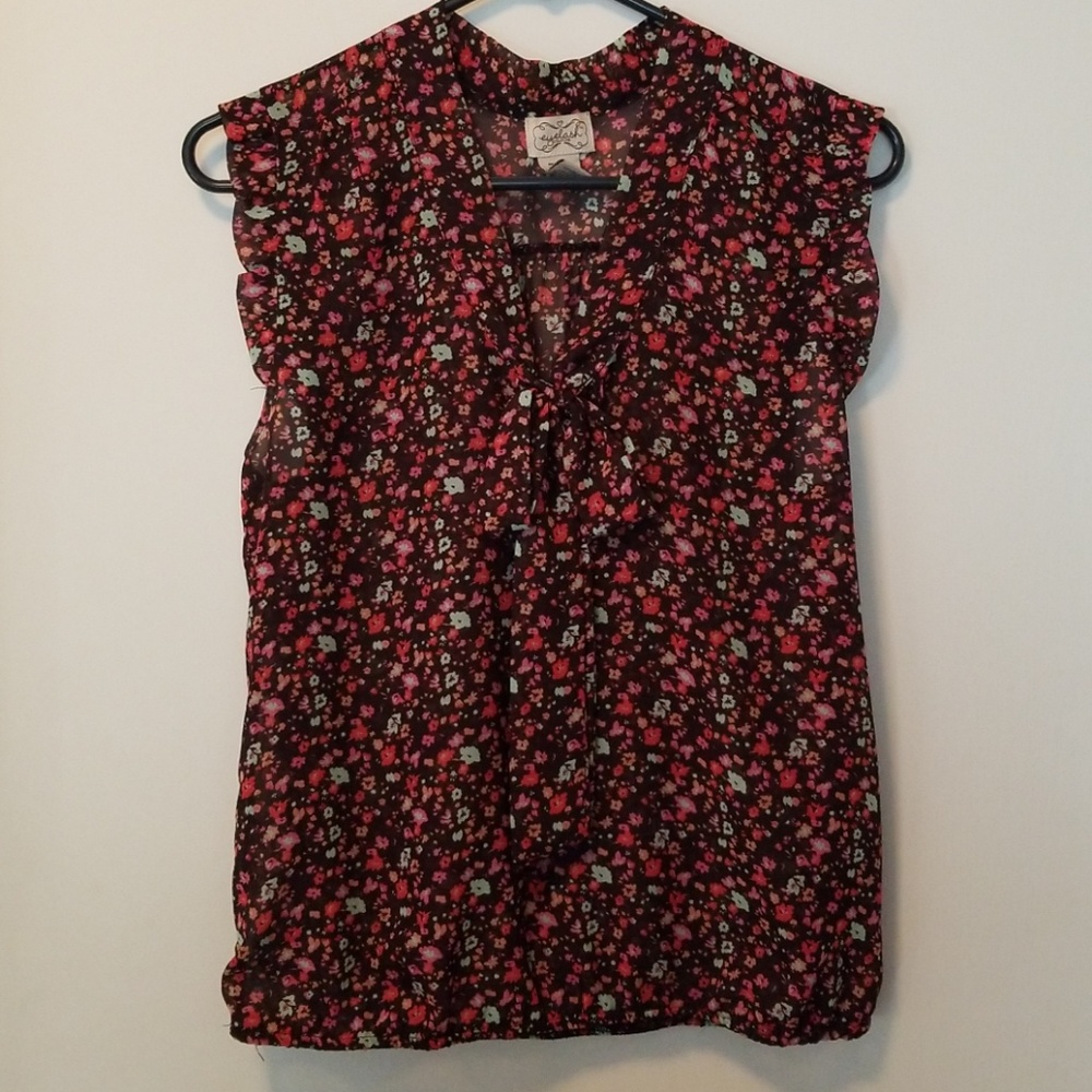 Sheer sleeveless